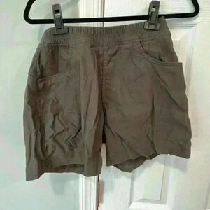 Prana Halle E-Waist Short II Women’s 10 Regular 5” Inseam Dark Iron Elastic